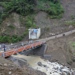 Jembatan sementara Sungai Demaisi, Distrik Minyambouw, Kabupaten Pegunungan Arfak